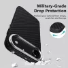 Tech-Protect Ion Carbon MagSafe -kuori iPhone 17 Air, musta/hopea