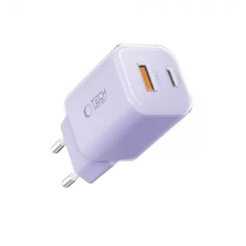 TECH-PROTECT NCM33 2-porttinen verkkolaturi PD 33W / QC3.0 Baby Purple