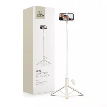 Tech-Protect L09S selfietikku jalusta beige