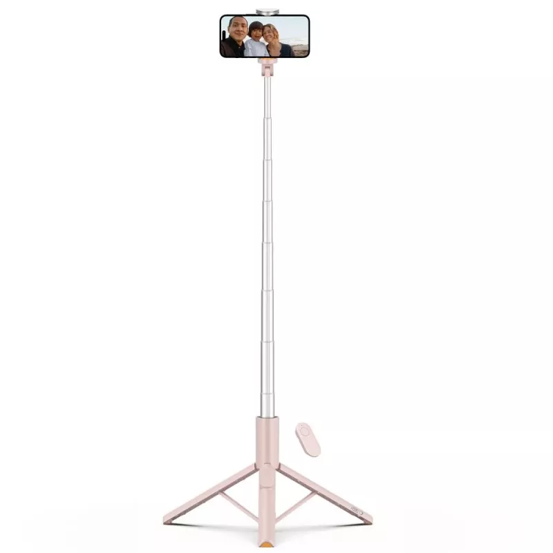 Tech-Protect L09S selfietikku jalusta pinkki