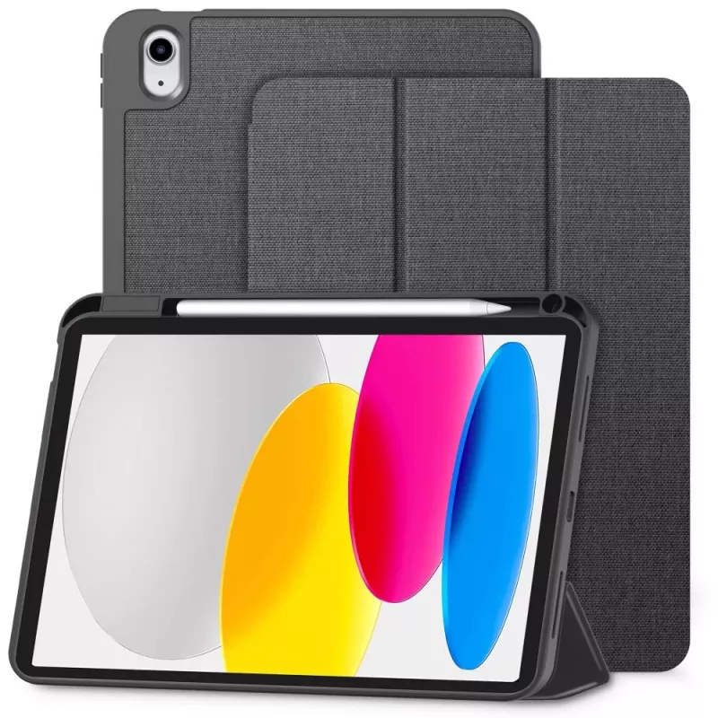 Tech-Protect SC Pen Canvas -kuori iPad 10,9 tuuman (10. sukupolvi, 2022) / iPad 11 tuuman (2025) - harmaa
