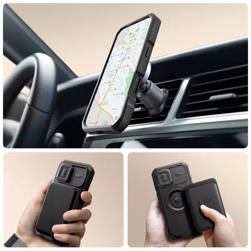 TECH-PROTECT KEVLAR MAGSAFE IPHONE 17 MUSTA
