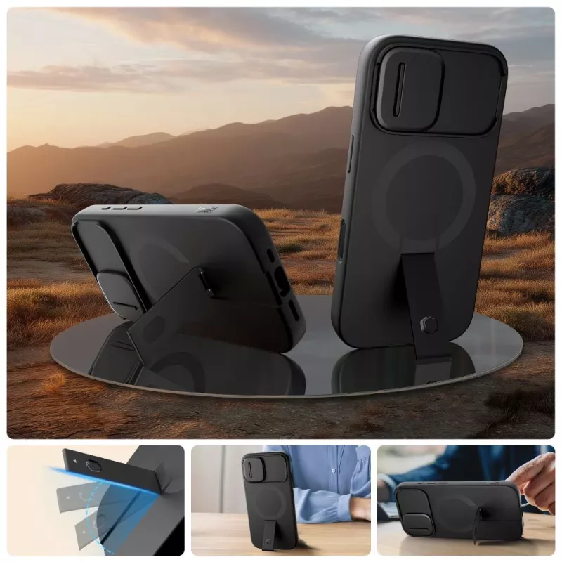 TECH-PROTECT KEVLAR AURA MAGSAFE IPHONE 17 MUSTA