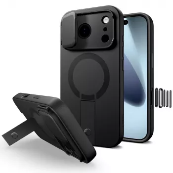 TECH-PROTECT KEVLAR AURA MAGSAFE IPHONE 17 PRO MAX MUSTA