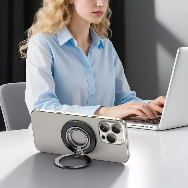 TECH-PROTECT MMR600 magneettinen MagSafe-puhelinrengas satiinimusta