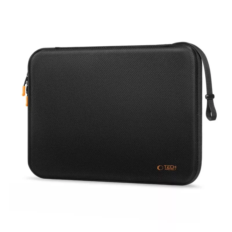 TECH-PROTECT HardPouch kannettavan tietokoneen suojahiha 15-16 tuuman musta/oranssi