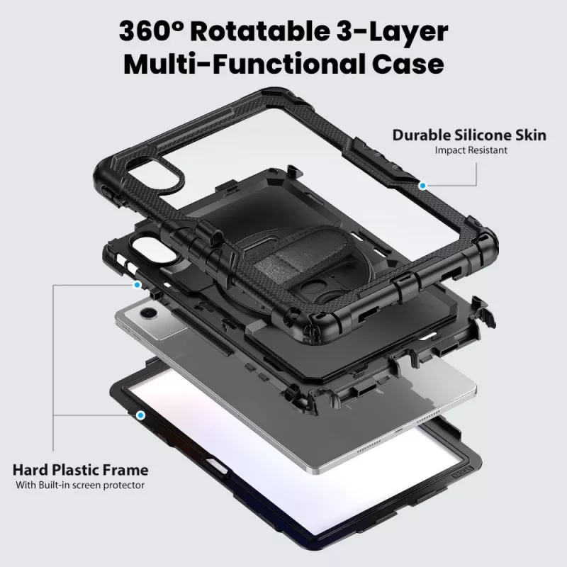 Tech-Protect Solid Case suojakotelo Lenovo Idea Tab 11.0 TB-336 musta