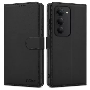 Tech-Protect lompakkokotelo Xiaomi Redmi 15 4G / 5G, musta