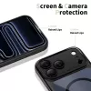 TECH-PROTECT MagPeak MagSafe Hybrid takakansi Apple iPhone 17 Pro Max, musta/läpinäkyvä