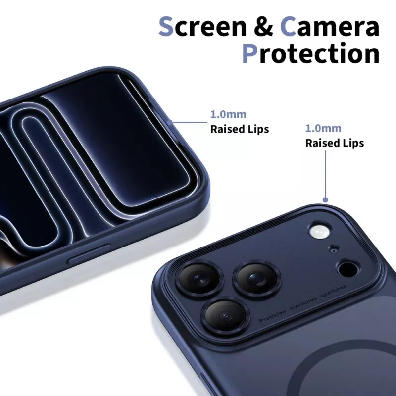 TECH-PROTECT MAGPEAK MAGSAFE CC IPHONE 17 PRO MATTE DEEP BLUE
