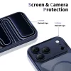 TECH-PROTECT MAGPEAK MagSafe Hybrid kotelo Apple iPhone 17 Pro, Deep Blue/kirkas