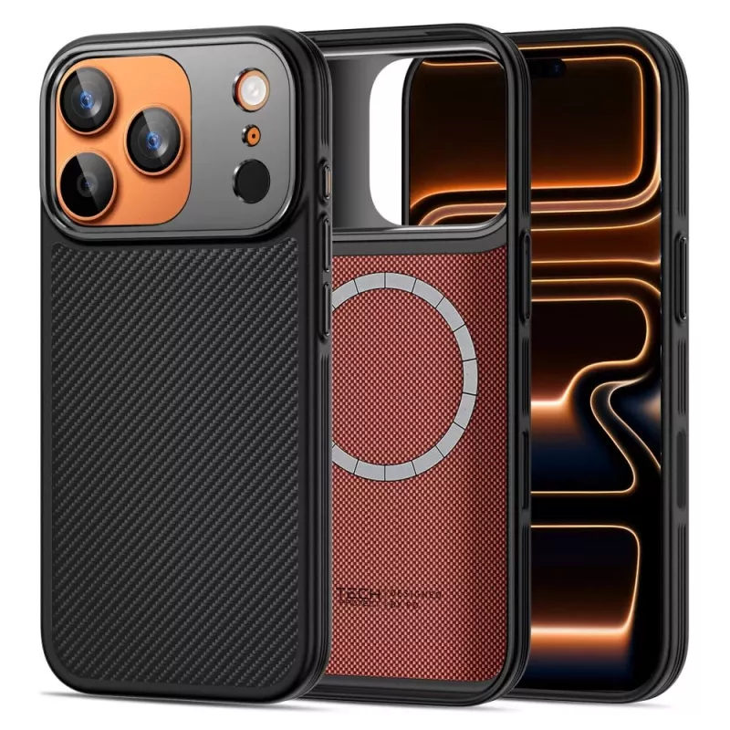 TECH-PROTECT KEVLAR ARAMID CC MAGSAFE IPHONE 17 PRO MAX MUSTA