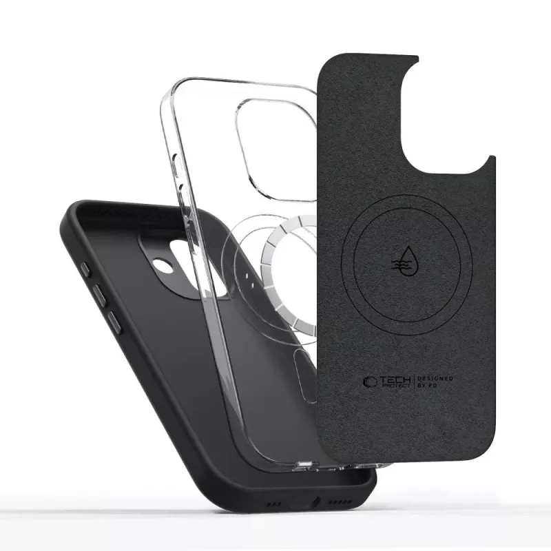 TECH-PROTECT UNIQ MagSafe iPhone 17 kotelo musta