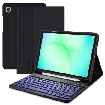 Tech-Protect SC PEN + KB kotelo Samsung Galaxy Tab A9 / A11 8,7 inch X110 / X115 / X133 / X135, musta