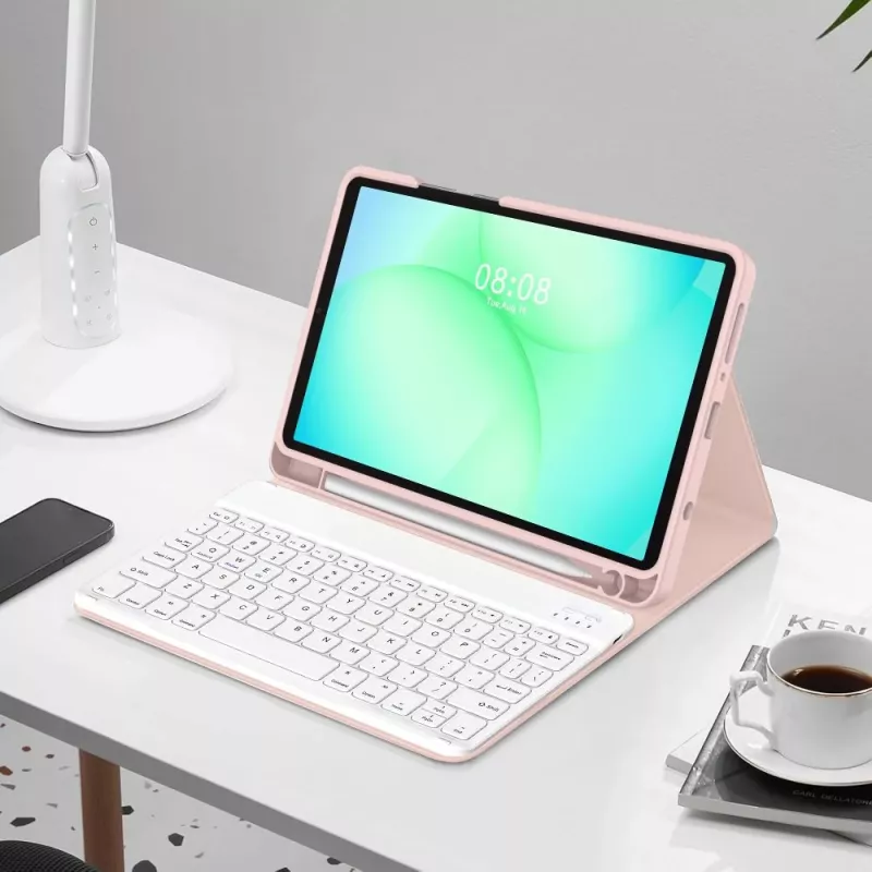 TECH-PROTECT SC Pen + Keyboard Samsung Galaxy Tab A9 / A11 8.7 X110 / X115 / X133 / X135, pinkki