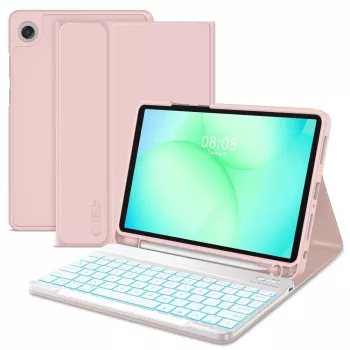 TECH-PROTECT SC PEN + KEYBOARD GALAXY TAB A9+ / A11+ PLUS 11.0 X210 / X215 / X216 / X230 / X235 / X236 vaaleanpunainen