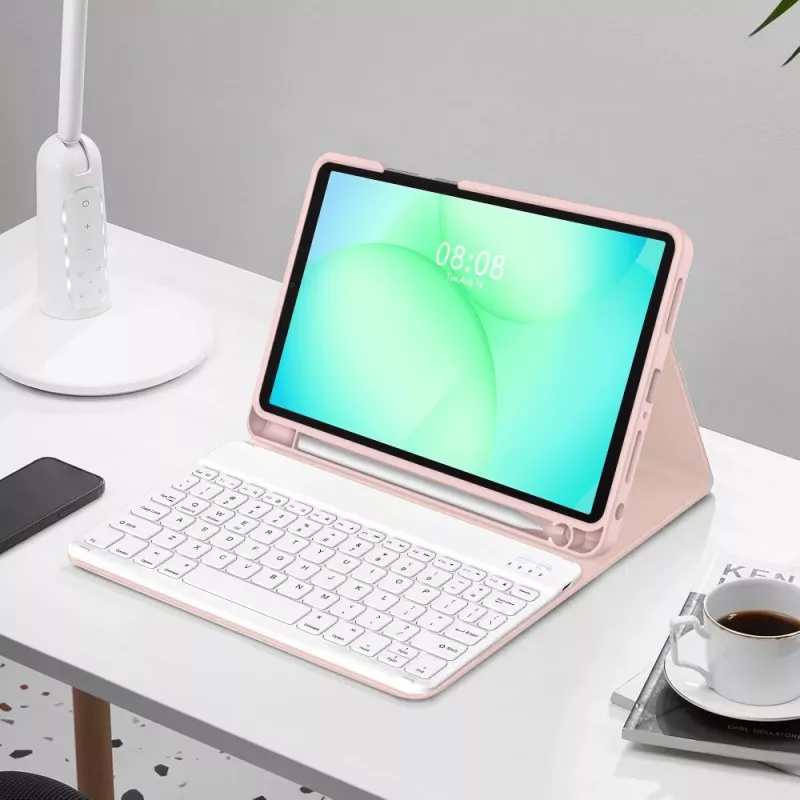 TECH-PROTECT SC PEN + KEYBOARD GALAXY TAB A9+ / A11+ PLUS 11.0 X210 / X215 / X216 / X230 / X235 / X236 vaaleanpunainen