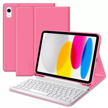 Tech-Protect SC Pen + Keyboard kotelo iPad 10,9 tuuman (10. sukupolvi, 2022) / 11 tuuman (2025) - magenta