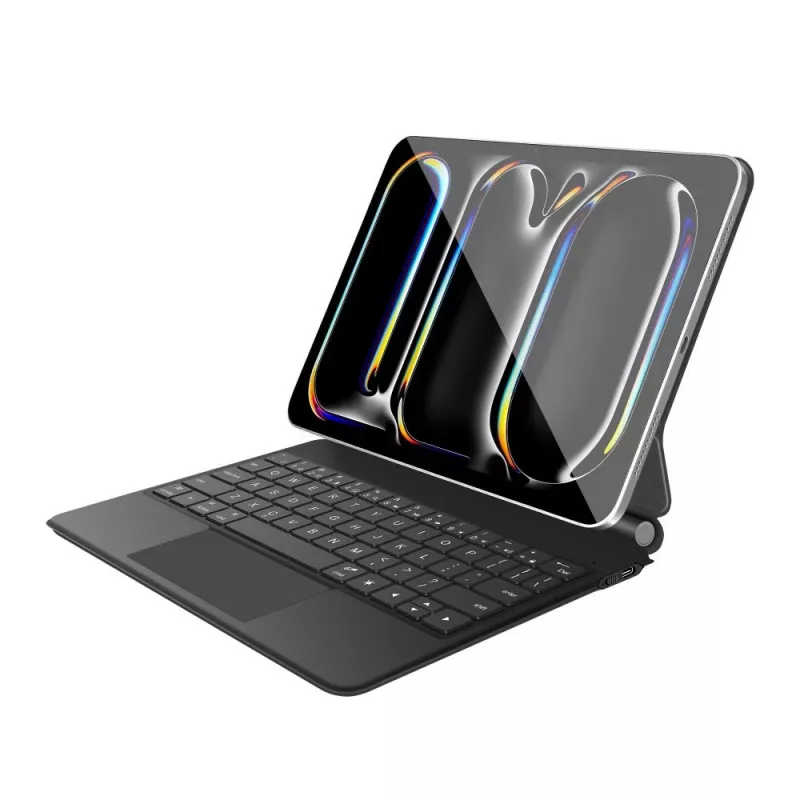 Tech-Protect SC Magnetic + Keyboard -kotelo iPad Pro 11 tuuman 5./6. sukupolvi 2024-2025, musta