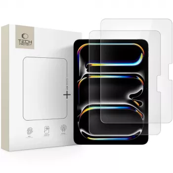 TECH-PROTECT Glass Fit+ 2 kpl:n pakkaus karkaistu näytönsuojakalvo iPad Air 13 tuuman (2024-2026) / iPad Pro 13 tuuman (2024-2025) kirkas