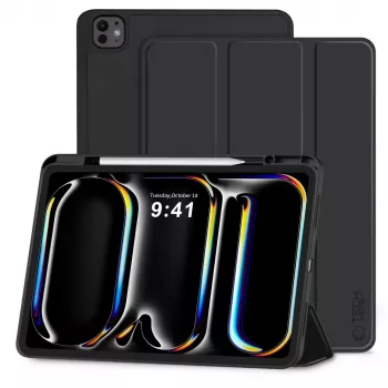 Tech-Protect SC kynäkotelo iPad Pro 11 5./6. gen (2024-2025), musta