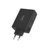 TECH-PROTECT NC140W-GAN 4-porttinen verkkolaturi PD 140W / QC3.0 musta