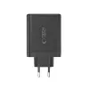 TECH-PROTECT NC140W-GAN 4-porttinen verkkolaturi PD 140W / QC3.0 musta