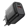 TECH-PROTECT NCA45W-GAN 2-porttinen verkkolaturi PD 45W / QC3.0 musta