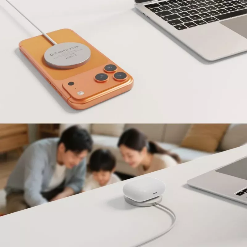 TECH-PROTECT A50 magneettinen MagSafe-langaton laturi 25W Qi2.2 valkoinen