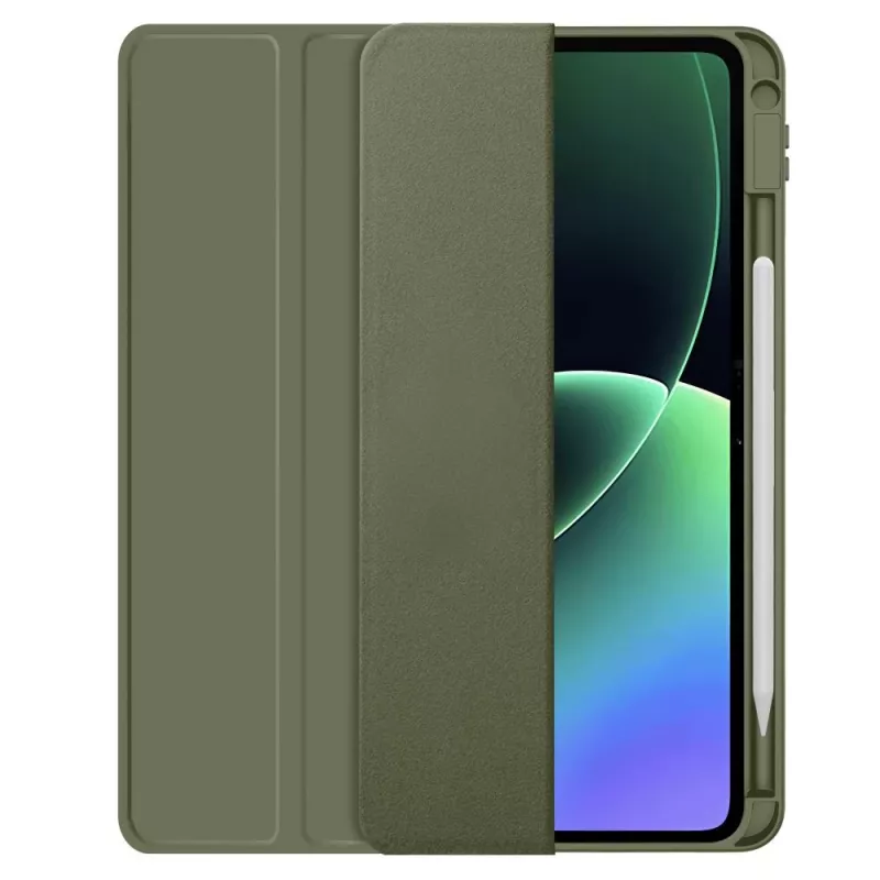 Tech-Protect SC Pen -kotelo Xiaomi Pad 7 / 7 Pro / 8 / 8 Pro 11.2 -tableteille, mäntyvihreä