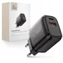 TECH-PROTECT NCA65W-GAN 2-porttinen verkkolaturi PD 65W / QC3.0 musta