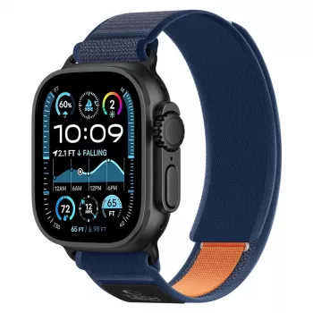 TECH-PROTECT NYLON ELITE APPLE WATCH 8 / 9 / 10 / 11 / SE / ULTRA (44 / 45 / 46 / 49 MM) laivastonsininen/oranssi