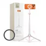 TECH-PROTECT L10S MagSafe Bluetooth -selfietikku ja -jalusta pinkki/harmaa