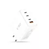 TECH-PROTECT NC200W-GAN 4-porttinen verkkolaturi PD 200W / QC3.0 valkoinen