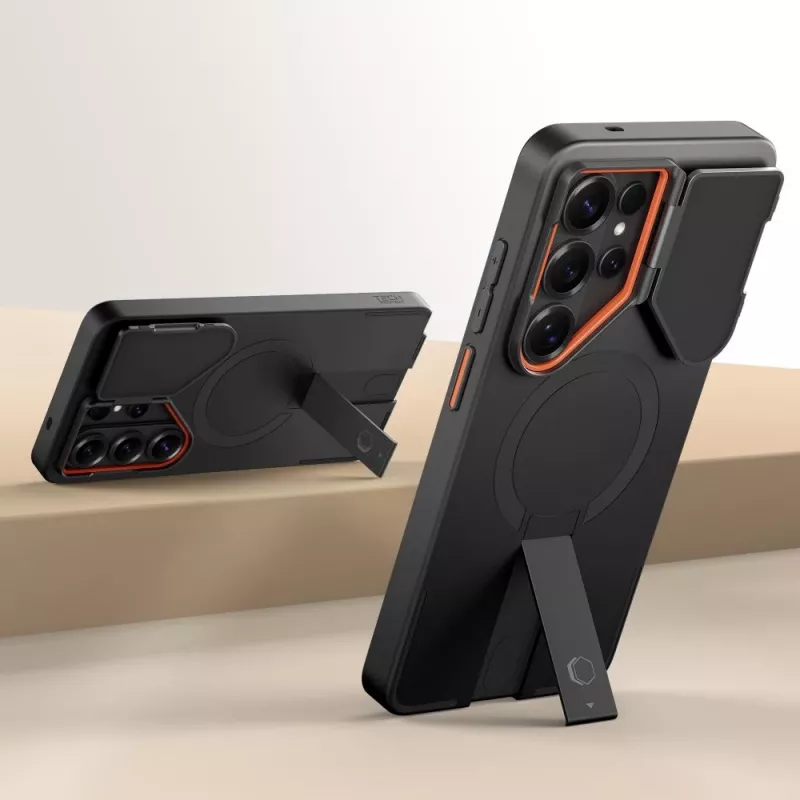 TECH-PROTECT KEVLAR AURA MAGSAFE GALAXY S26 ULTRA musta/oranssi