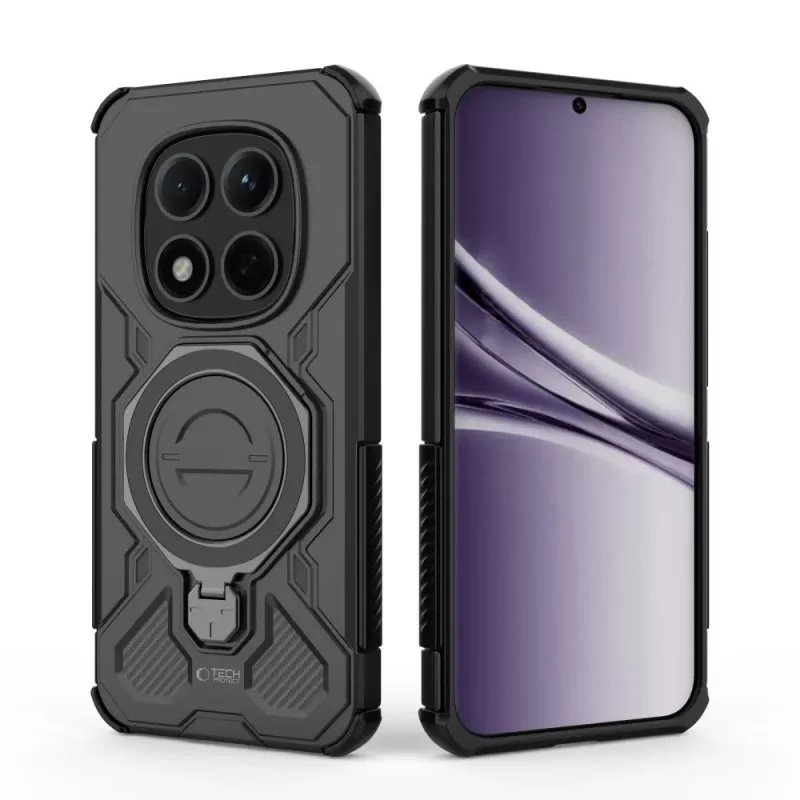 Tech-Protect Tacticstand Magsafe -kotelo Xiaomi Poco M8 Pro / Redmi Note 15 Pro+ Plus 5G, mattamusta
