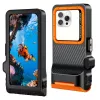 TECH-PROTECT IPX8 PRO yleinen sukellusvedenpitävä kotelo, musta/oranssi