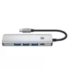 TECH-PROTECT HB01 HUB -sovitin 5in1 Type-C + USB3.0 + HDMI 4K 60HZ + PD100W SPACE GREY