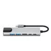 TECH-PROTECT HB02 HUB -sovitin 6-in-1 USB-C + USB 2.0 + USB 3.0 + HDMI 4K 30Hz + RJ45 + PD 100W Space Grey