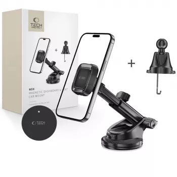 TECH-PROTECT N59 magneettinen kojelauta- ja ilmanvaihtoteline autoon, musta