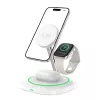Tech-Protect QI15W-A46 3IN1 MagSafe -langaton latausasema, valkoinen