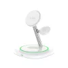 Tech-Protect QI15W-A46 3IN1 MagSafe -langaton latausasema, valkoinen