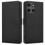 Tech-Protect -lompakkokotelo Motorola Moto G15 / G15 Power, musta matta