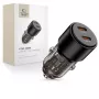 TECH-PROTECT CC03 2-porttinen autolaturi PD 100W, musta