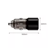 TECH-PROTECT CC03 2-porttinen autolaturi PD 100W, musta