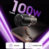 TECH-PROTECT CC03 2-porttinen autolaturi PD 100W, musta