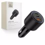 TECH-PROTECT CC04 3-porttinen autolaturi PD 175W, musta