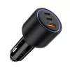 TECH-PROTECT CC04 3-porttinen autolaturi PD 175W, musta