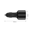 TECH-PROTECT CC04 3-porttinen autolaturi PD 175W, musta