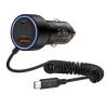 TECH-PROTECT CC05 2-porttinen autolaturi PD 60W + kaapeli, musta